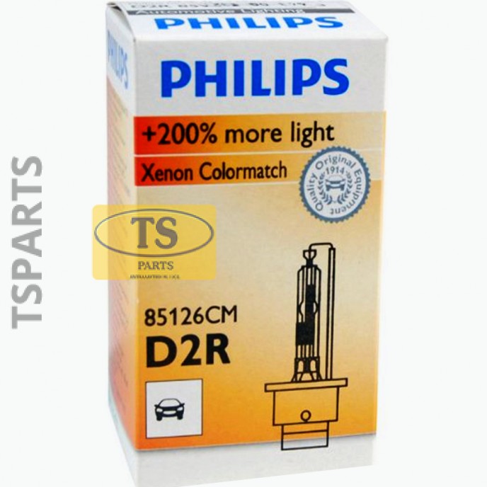 85126CM  PHILIPS ΛΑΜΠΑ  XENON D2R 35W P32D-3 D2R   PHILIPS COLOR MATCH 5000K PHILIPS D2R   5000K XENON HID BULB ΛΑΜΠΕΣ