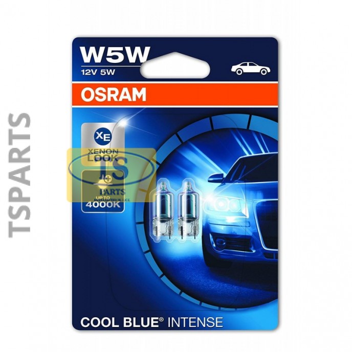 2825UHCBI-02B 12V OSRAM COOL BLUE INTENSE W5W   OSRAM COOL BLUE INTENSE W5W  2825UHCBI-02B 12V Blister Double Se ΛΑΜΠΕΣ