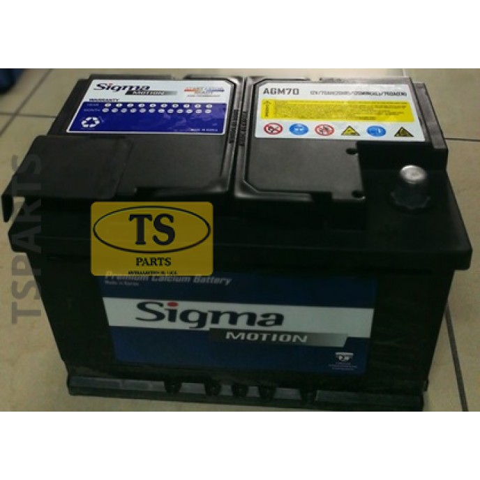 SIGMA ΜΠΑΤΑΡΙΑ 12V 80A 800A ΔΕΞΙΑ SIGMA BATTERIES